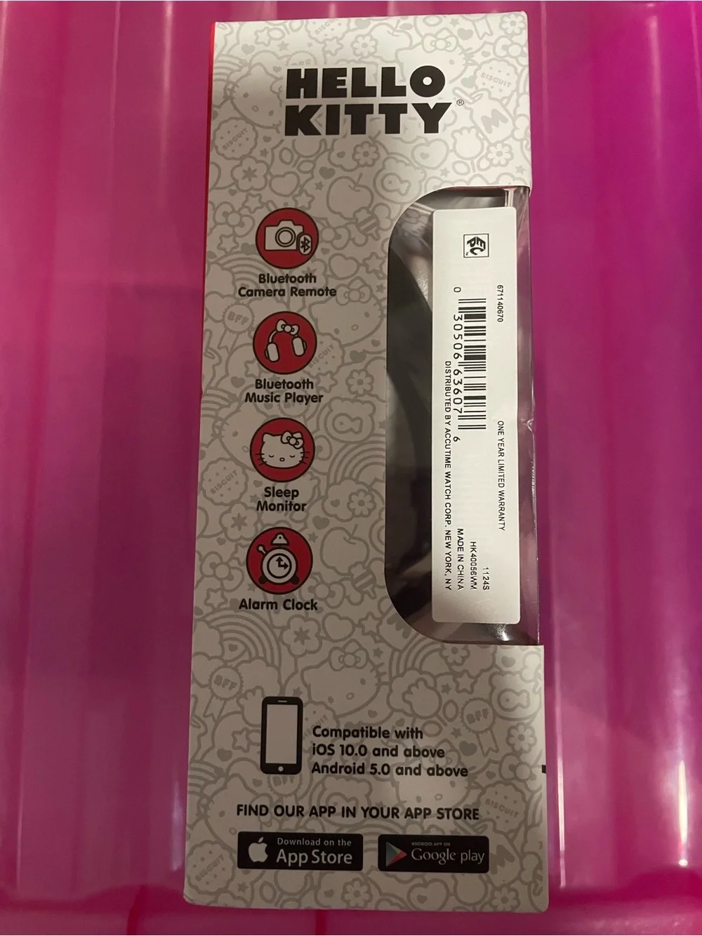 Hello Kitty Bluetooth Smartwatch with Bonus Interchangeable Straps (2)